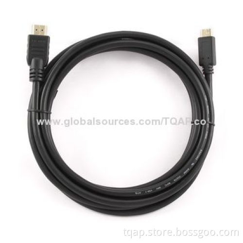 HDMI v.1.3 A-C (mini) male-male black cable with gold-plated connectors